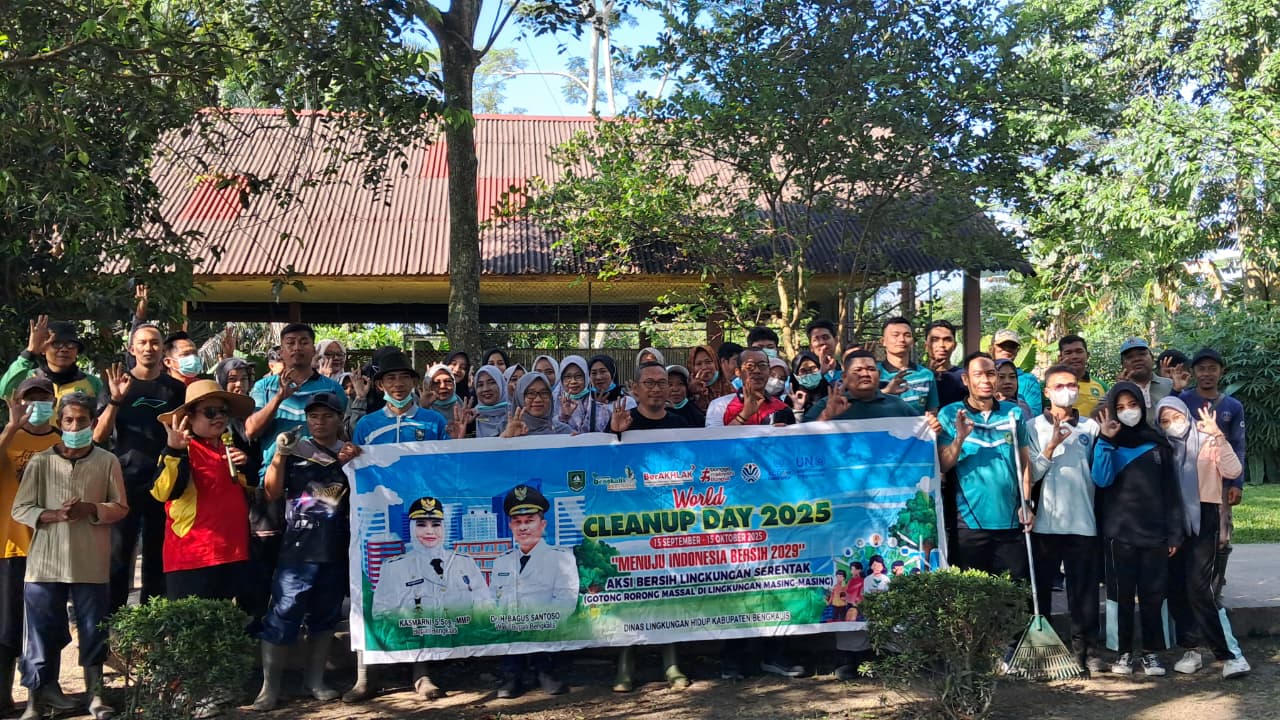 Dinas Lingkungan Hidup Kabupaten  Bengkalis Gelar Gotong Royong World Cleanup Day 2025 Di TPA Bantan