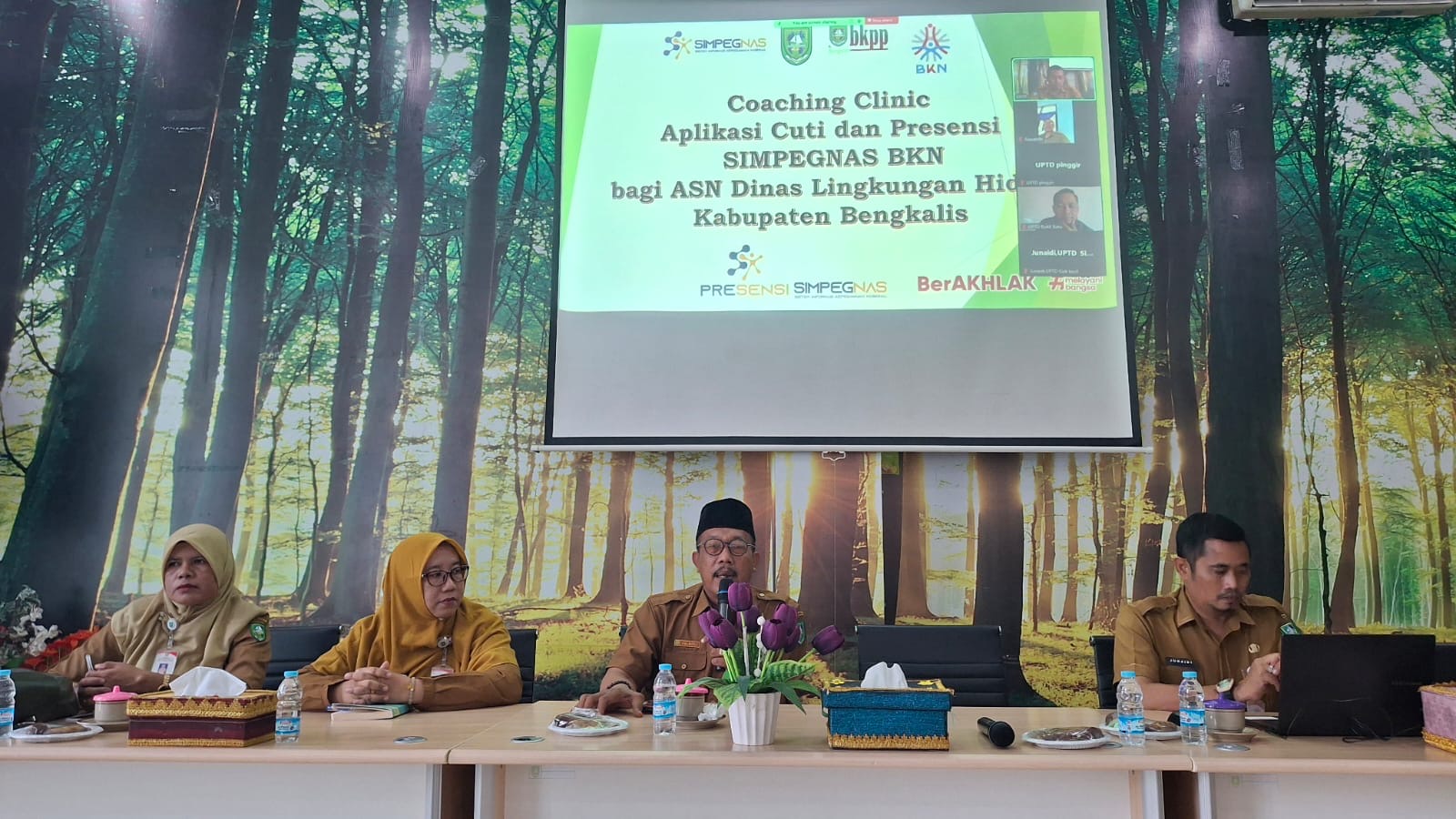 DLH Bengkalis Gelar Coaching Clinic Aplikasi SIMPEGNAS