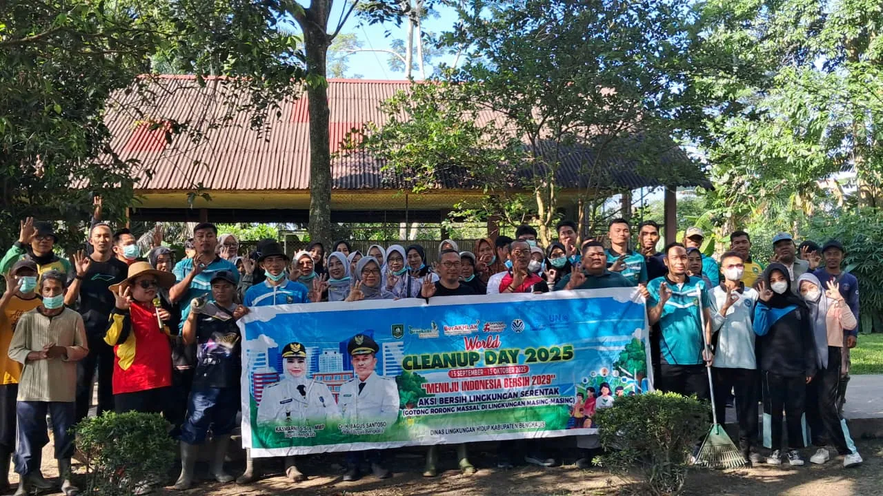 Dinas Lingkungan Hidup Kabupaten  Bengkalis Gelar Gotong Royong World Cleanup Day 2025 Di TPA Bantan