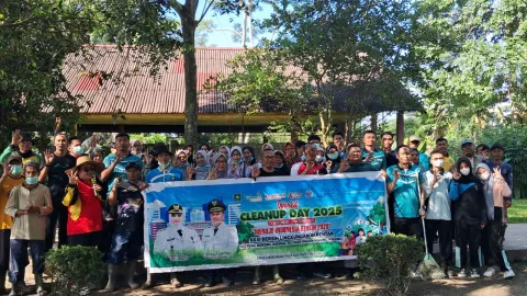 Dinas Lingkungan Hidup Kabupaten  Bengkalis Gelar Gotong Royong World Cleanup Day 2025 Di TPA Bantan