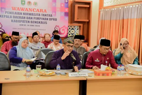 Masuk Nominasi Nirwasita Tantra 2023, Bupati Bengkalis Sampaikan Kondisi Abrasi